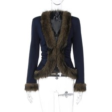 Cappotto pelliccia scura