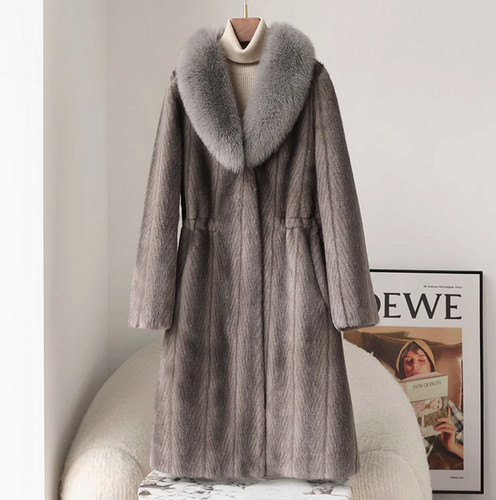 Cappotto donna visone - , velluto