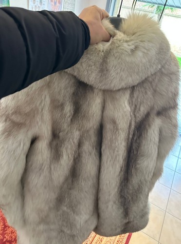 Pelliccia volpe argentata - di,
