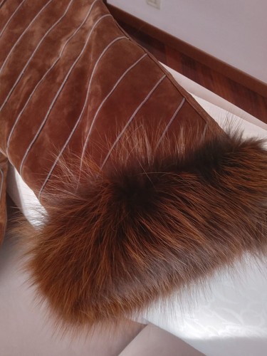 Cappotto pelle scamosciata - in,