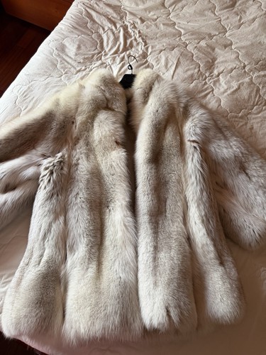 Pelliccia vera volpe chiara - volpe,