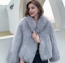 Giacca pelliccia vera volpe