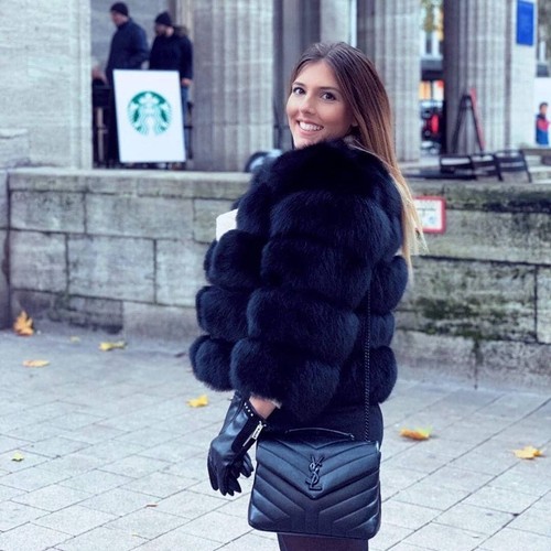 Donna vera pelliccia volpe - pelliccia, di