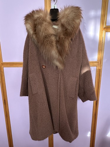 Cappotto lana bouclé - cappotto, collo