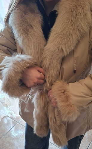 Pelliccia volpe beige - volpe,