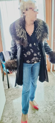 Cappotto donna pelle con - pelle,